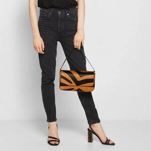 AGOLDE Nico High Rise Slim Jeans Black Faded Wash Designer Denim - Size 26